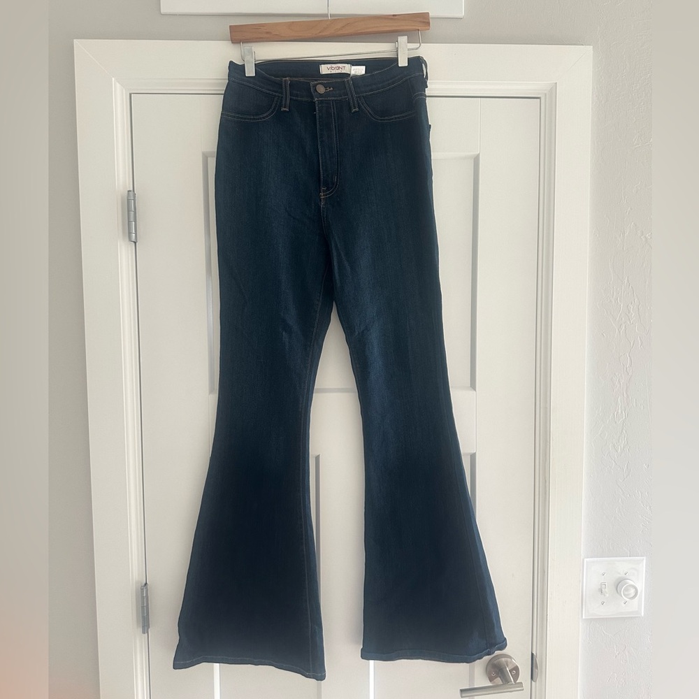 Vibrant M.i.U Tall Bell Flare Jeans - Picture 11 of 16